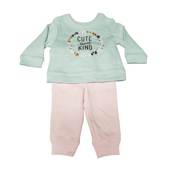 Jumping Beans Baby Bean 2 Sweaters & 2 Leggings Outfits Cute & Kind Stars - Picture 3 of 6